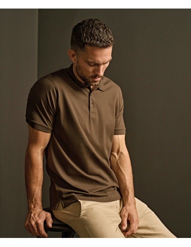 TEE-1405-Mens Luxury Stretch Polo